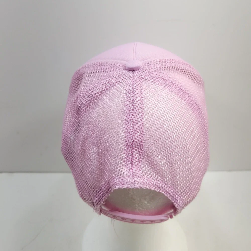 Mighty Fine Trucker Hat Womens OSFM Pink Newport Beach Coast Club Mesh Back